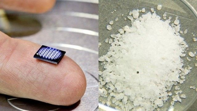 世界上最小电脑 芯片形态比海盐颗粒还要袖珍